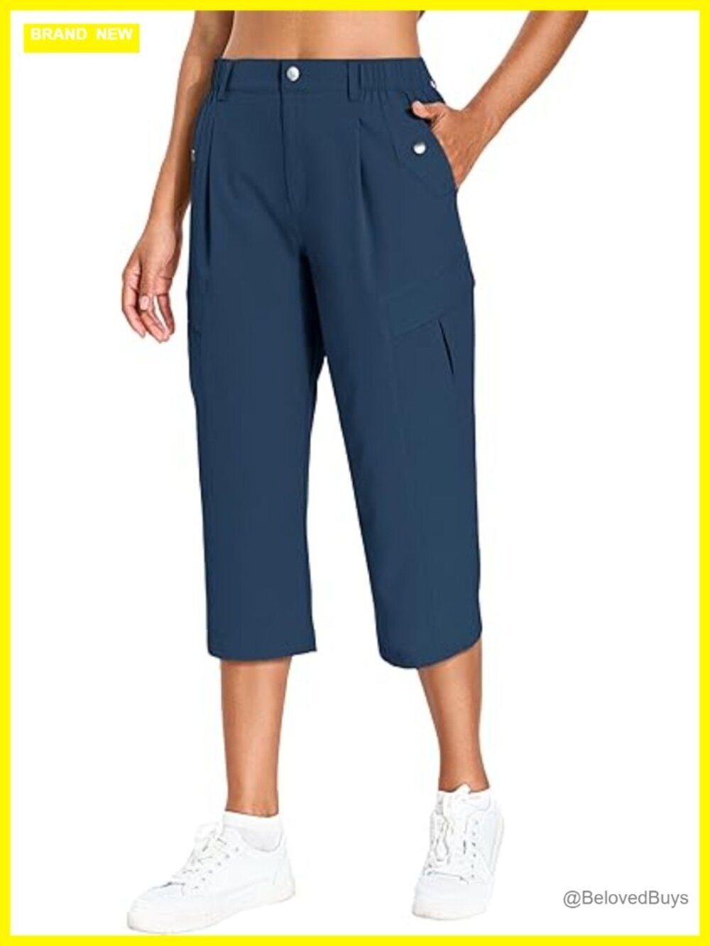 Cargo Capris Lightweight Quick Dry Hiking Pants with 6 Pockets